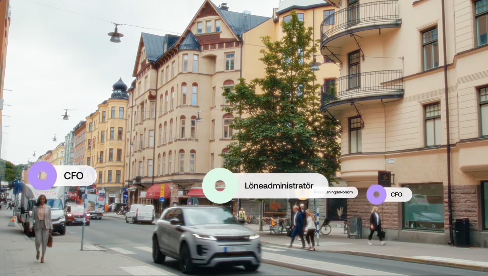 Gazellamodellen visualiserad i Stockholms stadsmiljö