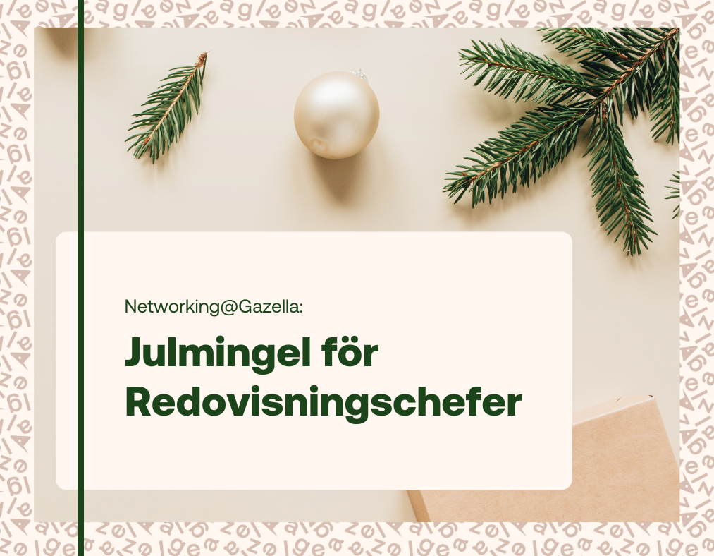 Julmingel för redovisningschefer