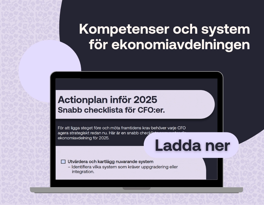 Kompetenser och system för ekonomiavdelningen
