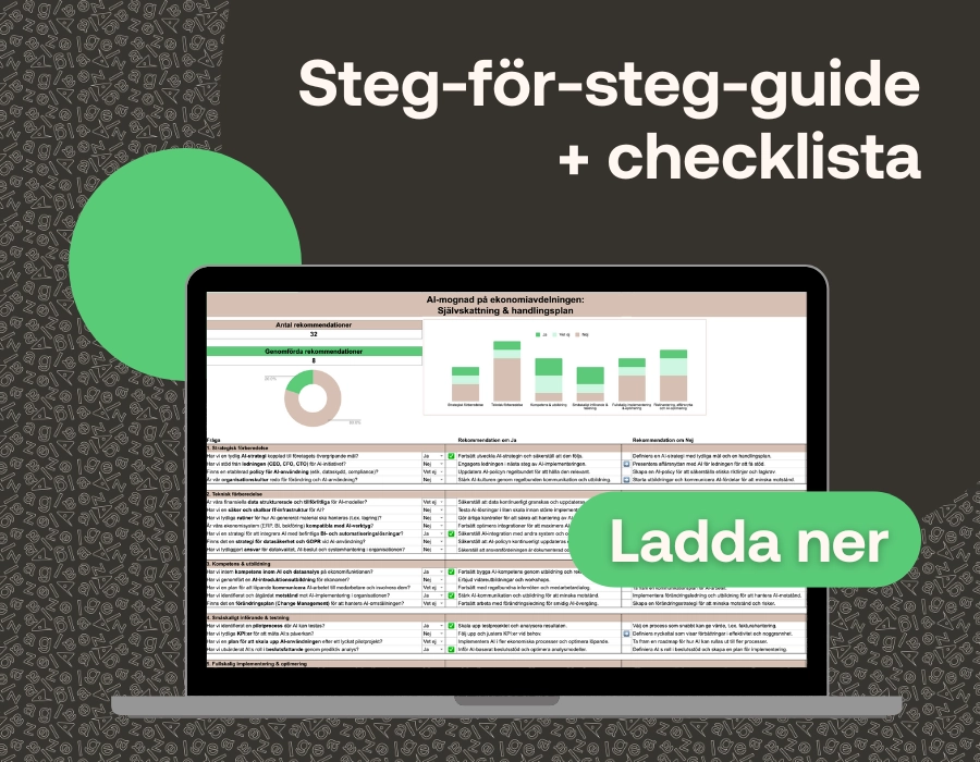 Så bygger du en AI-redo ekonomiavdelning