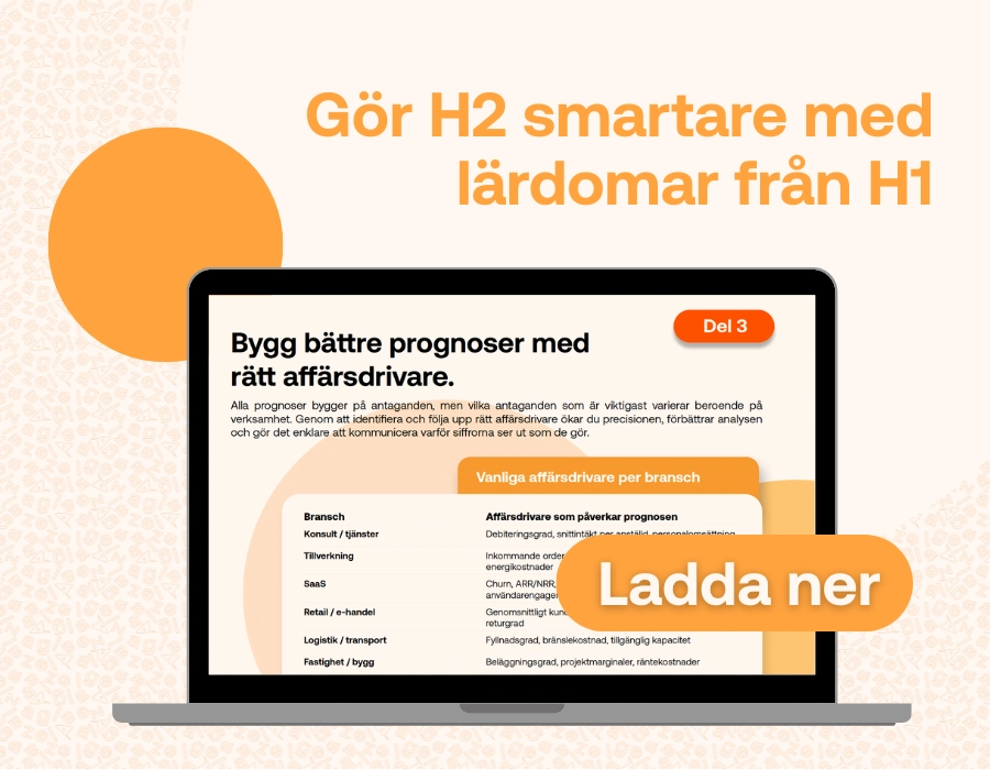 Halvårsprognosen, från H1-insikter till H2-resultat