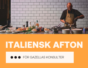 italiensk afton för Gazellas konsulter